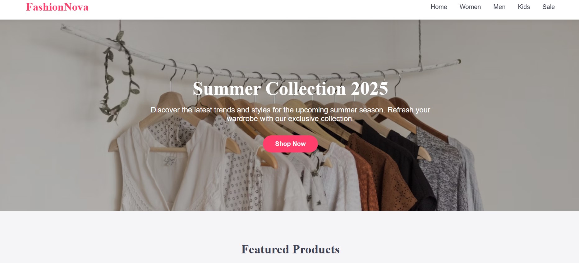 Fashion Nova E-commerce Website